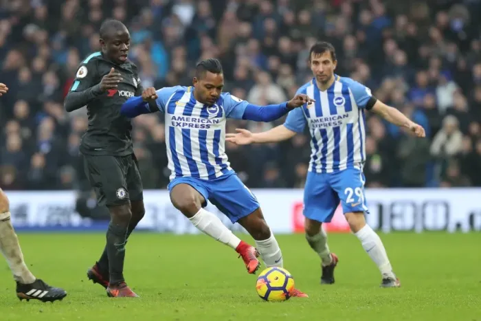 Framed Print : Premier League Showdown: Brighton & Hove Albion vs. Chelsea (20Jan18) - American Express Community Stadium Framed Print : Premier League Showdown: Brighton & Hove Albion vs. Chelsea (20Jan18) - American Express Community Stadium