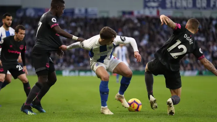 Framed Print : Premier League Showdown: Brighton & Hove Albion vs. Everton at American Express Community Stadium (29DEC18) Framed Print : Premier League Showdown: Brighton & Hove Albion vs. Everton at American Express Community Stadium (29DEC18)