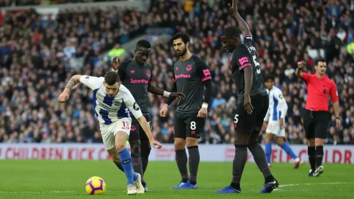 Framed Print : Premier League Showdown: Brighton & Hove Albion vs. Everton at American Express Community Stadium (29DEC18) Framed Print : Premier League Showdown: Brighton & Hove Albion vs. Everton at American Express Community Stadium (29DEC18)