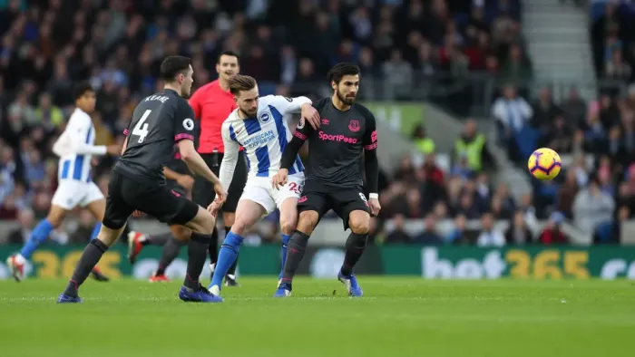 Framed Print : Premier League Showdown: Brighton & Hove Albion vs. Everton at American Express Community Stadium (29DEC18) Framed Print : Premier League Showdown: Brighton & Hove Albion vs. Everton at American Express Community Stadium (29DEC18)