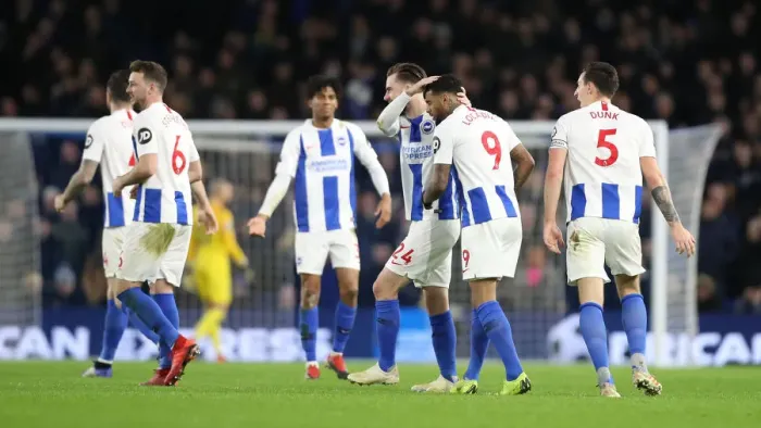 Framed Print : Premier League Showdown: Brighton & Hove Albion vs. Everton at American Express Community Stadium (29DEC18) Framed Print : Premier League Showdown: Brighton & Hove Albion vs. Everton at American Express Community Stadium (29DEC18)