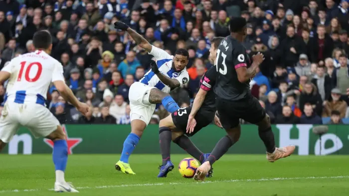Framed Print : Premier League Showdown: Brighton & Hove Albion vs. Everton at American Express Community Stadium (29DEC18) Framed Print : Premier League Showdown: Brighton & Hove Albion vs. Everton at American Express Community Stadium (29DEC18)