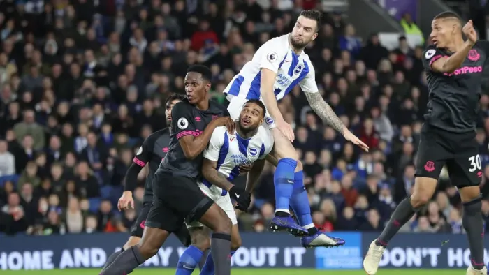 Framed Print : Premier League Showdown: Brighton & Hove Albion vs. Everton at American Express Community Stadium (29DEC18) Framed Print : Premier League Showdown: Brighton & Hove Albion vs. Everton at American Express Community Stadium (29DEC18)