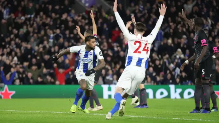 Framed Print : Premier League Showdown: Brighton & Hove Albion vs. Everton at American Express Community Stadium (29DEC18) Framed Print : Premier League Showdown: Brighton & Hove Albion vs. Everton at American Express Community Stadium (29DEC18)