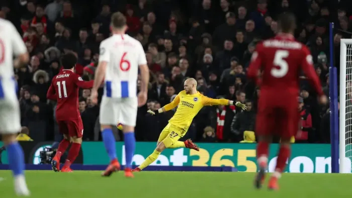 Framed Print : Premier League Showdown: Brighton & Hove Albion vs. Liverpool at American Express Community Stadium (January 9, 2019) Framed Print : Premier League Showdown: Brighton & Hove Albion vs. Liverpool at American Express Community Stadium (January 9, 2019)
