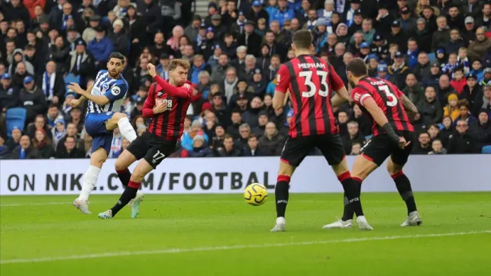 Framed Print : Premier League Showdown: Brighton & Hove Albion vs. Bournemouth at American Express Community Stadium (28DEC19) Framed Print : Premier League Showdown: Brighton & Hove Albion vs. Bournemouth at American Express Community Stadium (28DEC19)