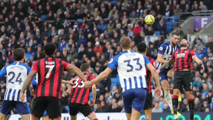 Framed Print : Premier League Showdown: Brighton & Hove Albion vs. Bournemouth at American Express Community Stadium (28DEC19) Framed Print : Premier League Showdown: Brighton & Hove Albion vs. Bournemouth at American Express Community Stadium (28DEC19)