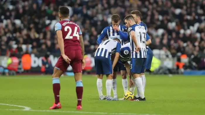 Framed Print : Premier League Showdown: Brighton and Hove Albion vs. West Ham United at London Stadium (01FEB20) Framed Print : Premier League Showdown: Brighton and Hove Albion vs. West Ham United at London Stadium (01FEB20)