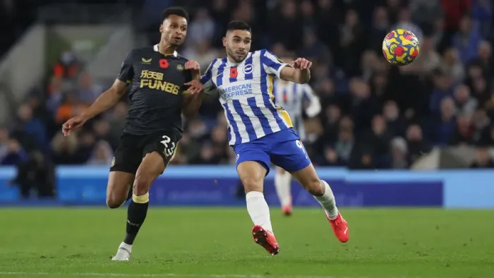 Framed Print : Premier League Showdown: Brighton & Hove Albion vs. Newcastle United (November 6, 2021)