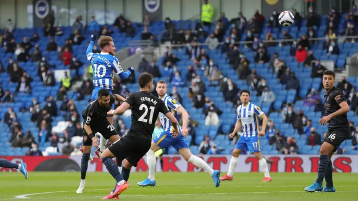 Framed Print : Premier League Showdown: Brighton & Hove Albion vs Manchester City (18MAY21)