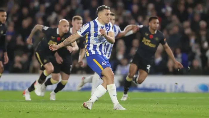 Framed Print : Premier League Showdown: Brighton vs. Newcastle United at American Express Community Stadium (Nov. 6, 2021)
