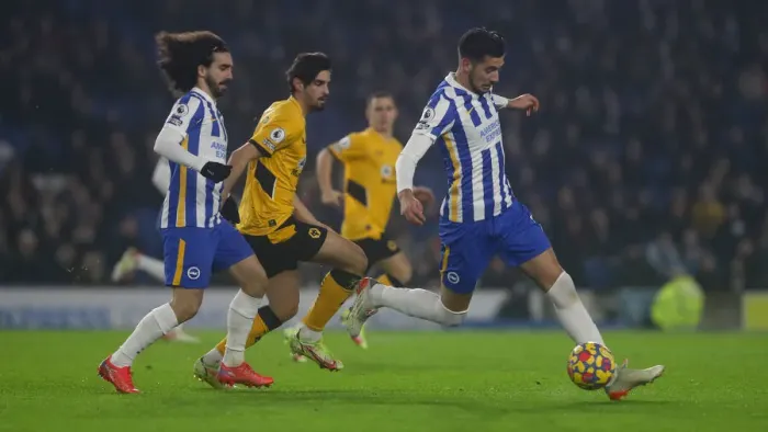 Framed Print : Premier League Showdown: Brighton vs. Wolverhampton Wanderers (15DEC21) - American Express Community Stadium Framed Print : Premier League Showdown: Brighton vs. Wolverhampton Wanderers (15DEC21) - American Express Community Stadium