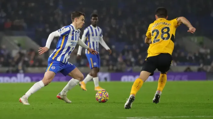 Framed Print : Premier League Showdown: Brighton vs. Wolverhampton Wanderers (15DEC21) - American Express Community Stadium