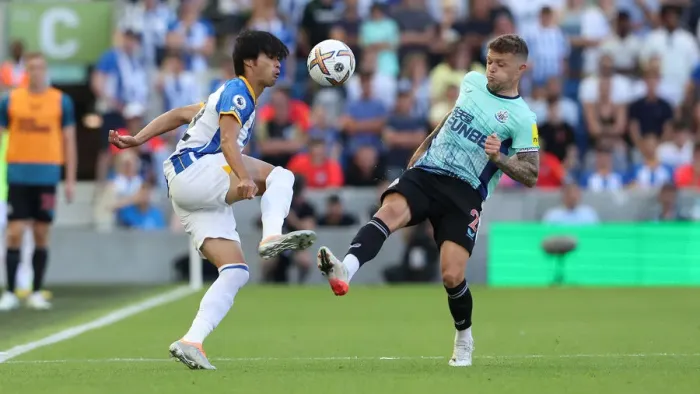Framed Print : Premier League Showdown: Brighton vs. Newcastle (13AUG22) - Battle at American Express Community Stadium