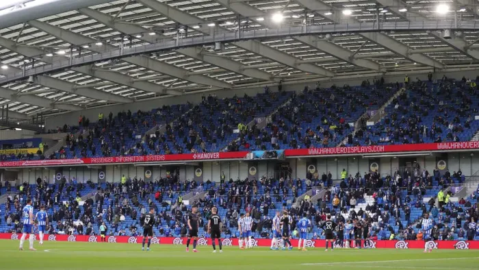 Framed Print : Premier League Showdown: Brighton vs Manchester City (18MAY21) - American Express Community Stadium