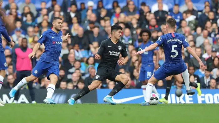 Framed Print : Premier League Showdown: Chelsea vs. Brighton and Hove Albion at Stamford Bridge (28SEP19)