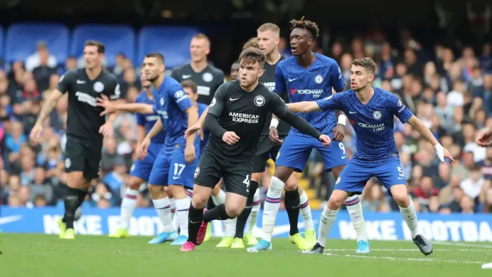 Framed Print : Premier League Showdown: Chelsea vs. Brighton and Hove Albion at Stamford Bridge (28SEP19)
