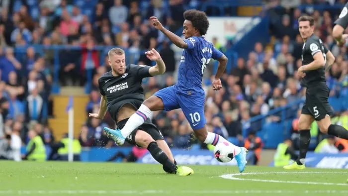 Framed Print : Premier League Showdown: Chelsea vs. Brighton and Hove Albion at Stamford Bridge (28SEP19)