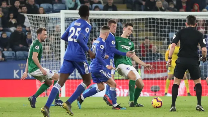 Framed Print : Premier League Showdown: Leicester City vs. Brighton and Hove Albion at The King Power Stadium (26th February 2019)