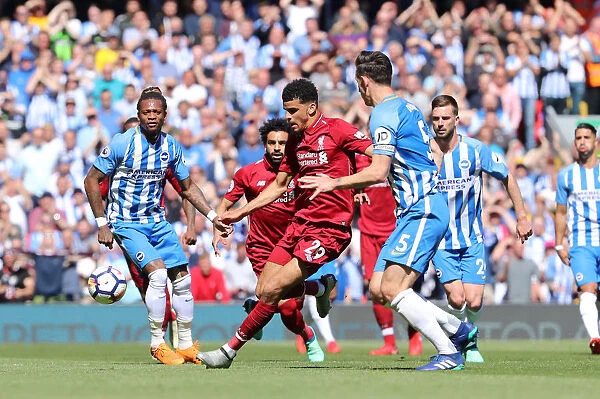 Premier League Showdown: Liverpool vs. Brighton & Hove Albion (13MAY18) - Anfield's Intense Atmosphere