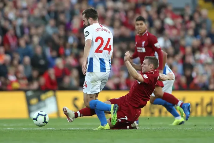 Framed Print : Premier League Showdown: Liverpool vs. Brighton and Hove Albion at Anfield (25AUG18) Framed Print : Premier League Showdown: Liverpool vs. Brighton and Hove Albion at Anfield (25AUG18)