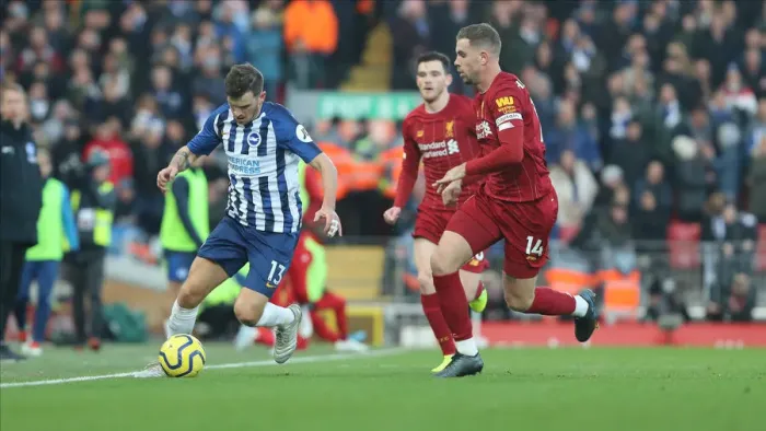 Framed Print : Premier League Showdown: Liverpool vs. Brighton and Hove Albion at Anfield (30NOV19) Framed Print : Premier League Showdown: Liverpool vs. Brighton and Hove Albion at Anfield (30NOV19)