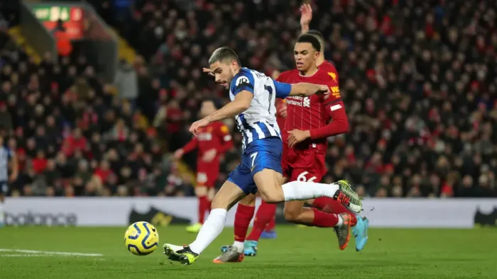 Framed Print : Premier League Showdown: Liverpool vs. Brighton and Hove Albion at Anfield (30NOV19)