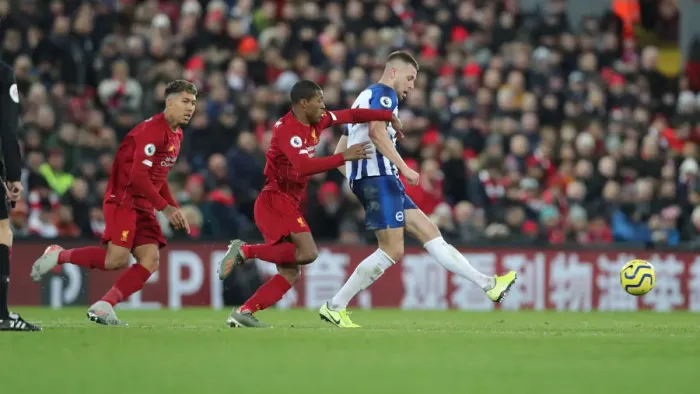Framed Print : Premier League Showdown: Liverpool vs. Brighton and Hove Albion at Anfield (30NOV19)