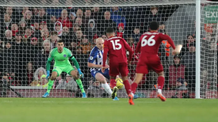Framed Print : Premier League Showdown: Liverpool vs. Brighton & Hove Albion at Anfield (30NOV19) Framed Print : Premier League Showdown: Liverpool vs. Brighton & Hove Albion at Anfield (30NOV19)