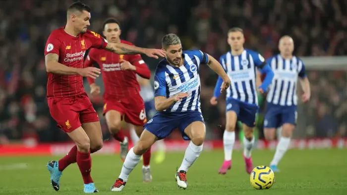 Framed Print : Premier League Showdown: Liverpool vs. Brighton and Hove Albion at Anfield (30NOV19) Framed Print : Premier League Showdown: Liverpool vs. Brighton and Hove Albion at Anfield (30NOV19)