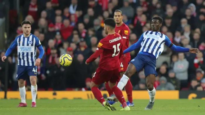 Framed Print : Premier League Showdown: Liverpool vs. Brighton and Hove Albion at Anfield (30NOV19) Framed Print : Premier League Showdown: Liverpool vs. Brighton and Hove Albion at Anfield (30NOV19)
