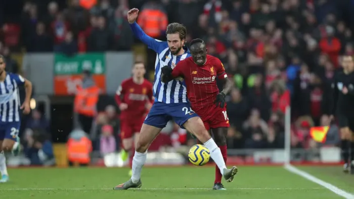 Framed Print : Premier League Showdown: Liverpool vs. Brighton and Hove Albion at Anfield (30NOV19) Framed Print : Premier League Showdown: Liverpool vs. Brighton and Hove Albion at Anfield (30NOV19)