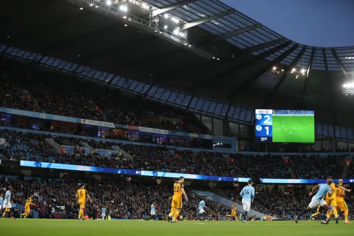 Framed Print : Premier League Showdown: Manchester City vs. Brighton and Hove Albion (09MAY18) Framed Print : Premier League Showdown: Manchester City vs. Brighton and Hove Albion (09MAY18)