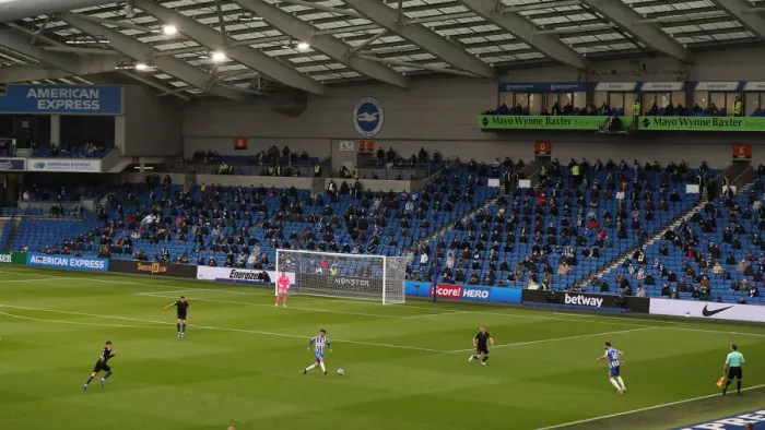 Framed Print : Premier League Showdown: Manchester City vs. Brighton & Hove Albion (18MAY21) - American Express Community Stadium Framed Print : Premier League Showdown: Manchester City vs. Brighton & Hove Albion (18MAY21) - American Express Community Stadium