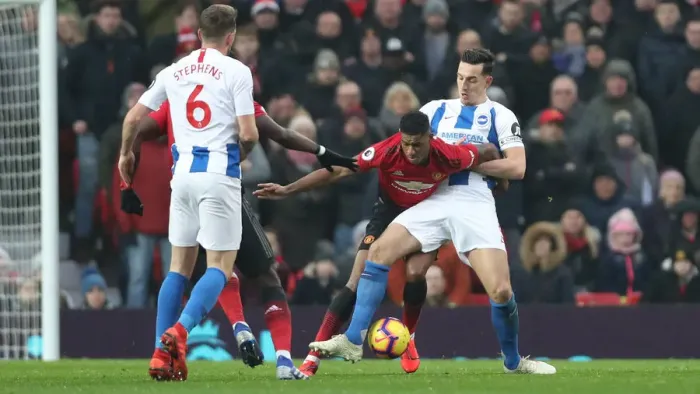 Framed Print : Premier League Showdown: Manchester United vs. Brighton and Hove Albion (19Jan19)