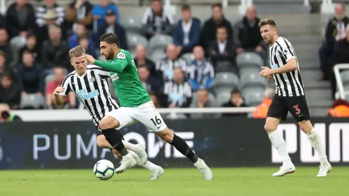 Framed Print : Premier League Showdown: Newcastle United vs. Brighton and Hove Albion at St. James Park (20th October 2018)