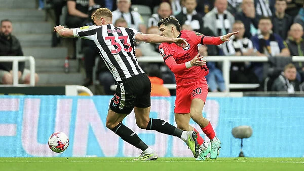 Premier League Showdown: Newcastle United vs. Brighton & Hove Albion (18MAY23) - Intense Action on the Pitch
