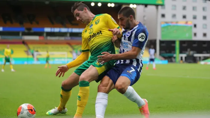 Framed Print : Premier League Showdown: Norwich City vs. Brighton & Hove Albion at Carrow Road (04JUL20) Framed Print : Premier League Showdown: Norwich City vs. Brighton & Hove Albion at Carrow Road (04JUL20)