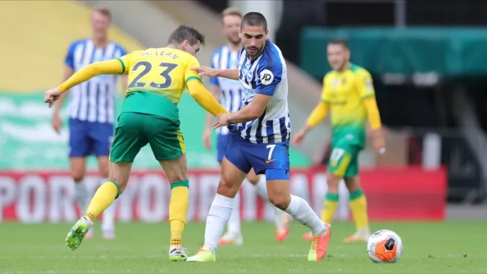 Framed Print : Premier League Showdown: Norwich City vs. Brighton & Hove Albion at Carrow Road (04JUL20) Framed Print : Premier League Showdown: Norwich City vs. Brighton & Hove Albion at Carrow Road (04JUL20)