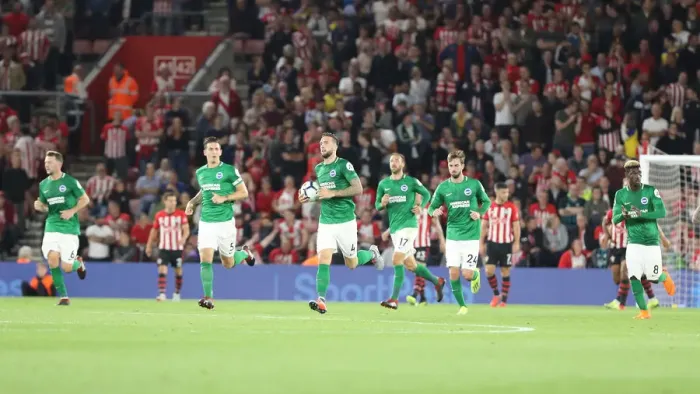 Framed Print : Premier League Showdown: Southampton vs. Brighton & Hove Albion at St. Mary's (17SEP18) Framed Print : Premier League Showdown: Southampton vs. Brighton & Hove Albion at St. Mary's (17SEP18)