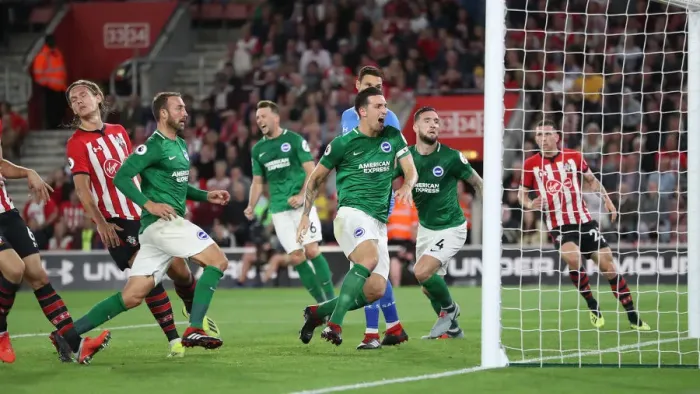 Framed Print : Premier League Showdown: Southampton vs. Brighton & Hove Albion at St. Mary's Stadium (17SEP18) Framed Print : Premier League Showdown: Southampton vs. Brighton & Hove Albion at St. Mary's Stadium (17SEP18)
