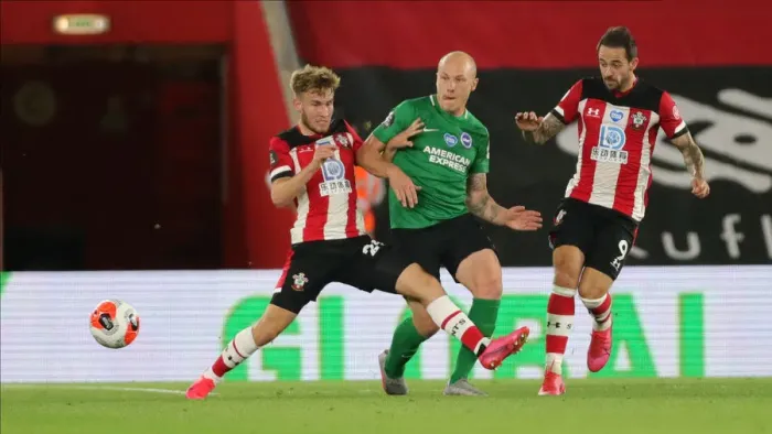 Framed Print : Premier League Showdown: Southampton vs. Brighton and Hove Albion at St. Mary's Stadium (16JUL20) Framed Print : Premier League Showdown: Southampton vs. Brighton and Hove Albion at St. Mary's Stadium (16JUL20)