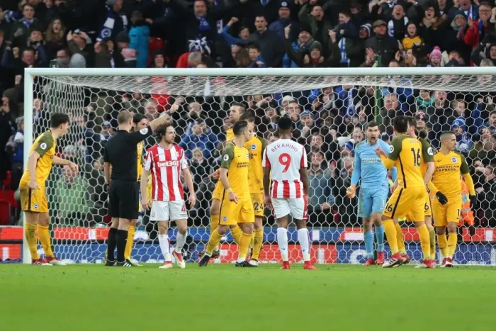 Framed Print : Premier League Showdown: Stoke City vs. Brighton and Hove Albion (10FEB18) Framed Print : Premier League Showdown: Stoke City vs. Brighton and Hove Albion (10FEB18)