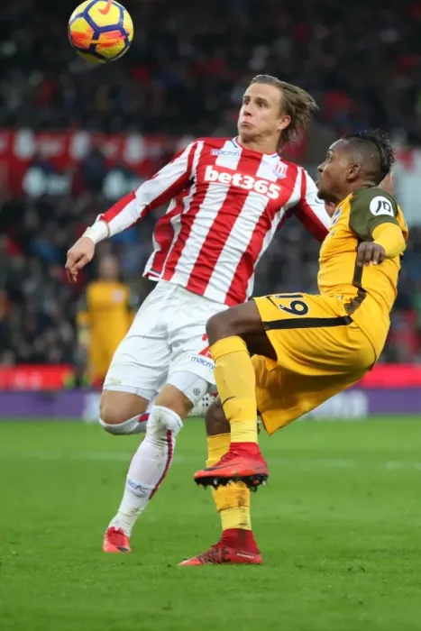 Framed Print : Premier League Showdown: Stoke City vs. Brighton and Hove Albion (10FEB18) Framed Print : Premier League Showdown: Stoke City vs. Brighton and Hove Albion (10FEB18)