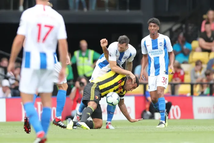 Framed Print : Premier League Showdown: Watford vs. Brighton and Hove Albion at Vicarage Road (11AUG18) Framed Print : Premier League Showdown: Watford vs. Brighton and Hove Albion at Vicarage Road (11AUG18)