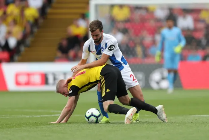 Framed Print : Premier League Showdown: Watford vs. Brighton & Hove Albion at Vicarage Road (11AUG18)