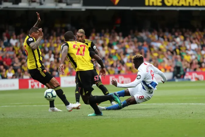 Framed Print : Premier League Showdown: Watford vs. Brighton & Hove Albion at Vicarage Road (11AUG18) Framed Print : Premier League Showdown: Watford vs. Brighton & Hove Albion at Vicarage Road (11AUG18)