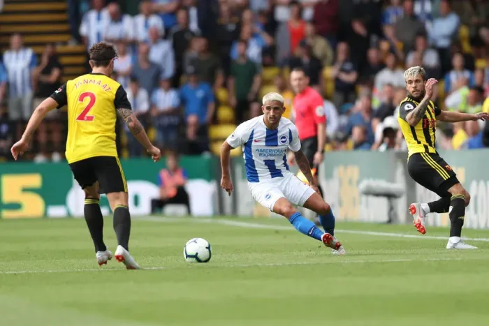 Framed Print : Premier League Showdown: Watford vs. Brighton & Hove Albion at Vicarage Road (11AUG18) Framed Print : Premier League Showdown: Watford vs. Brighton & Hove Albion at Vicarage Road (11AUG18)