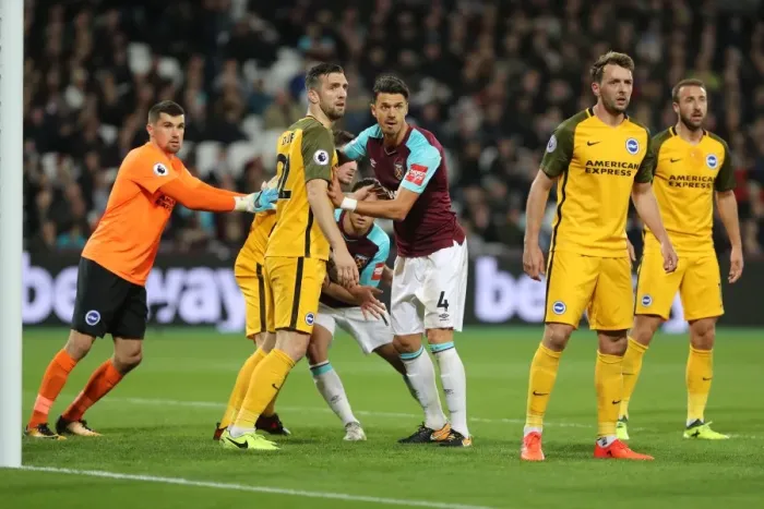 Framed Print : Premier League Showdown: West Ham United vs. Brighton and Hove Albion (20th October 2017, London Stadium) Framed Print : Premier League Showdown: West Ham United vs. Brighton and Hove Albion (20th October 2017, London Stadium)