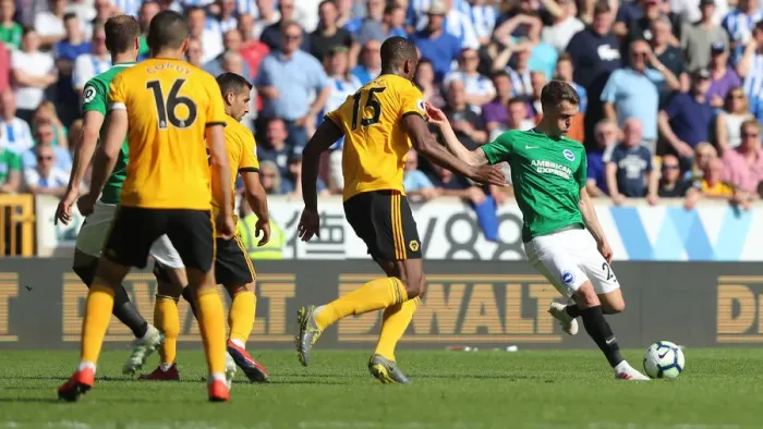 Framed Print : Premier League Showdown: Wolverhampton Wanderers vs. Brighton and Hove Albion at Molineux Stadium (20APR19)